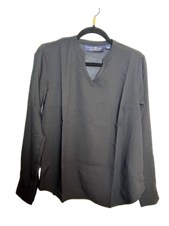 Tops - Black V Neck Stain Resistant Shirt